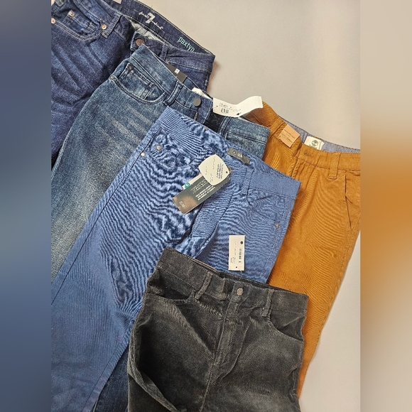 Five pairs, size 8/10 boys designer jeans and pants bundle. NWT - Picture 6 of 9